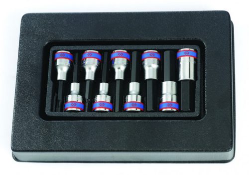 9 részes1/2˝-os hatszög bitfejkészlet L=80mm  9-4120PR
