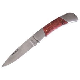   EXTOL CRAFT zsebkés, fanyelű, bliszterben, 110mm, rugós rögzítéssel
