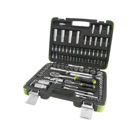   EXTOL CRAFT dugókulcs klt., CV., racsnis 45fog ; 1/4"  1/2", 94db, 4-32mm, 32db bit (lapos, kereszt,imbusz,torx), gyertyakulcs16&21