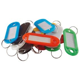   EXTOL CRAFT kulcscimke 12db, színes műanyag; címke hellyel