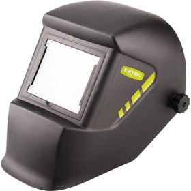   EXTOL CRAFT hegesztőpajzs, fekete üveggel; DIN 13, UV/IR: DIN16, 100×85mm, 480g