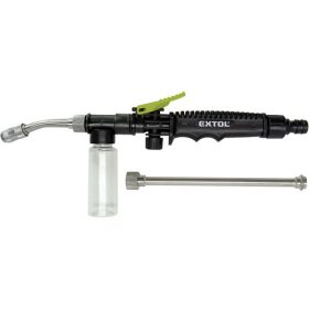   EXTOL permetező- és locsoló fej, kézi, locsolótömlőhöz, hossz: 31/50 cm, 50 ml tartály