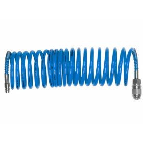   EXTOL CRAFT légtömlő spirál kompresszorhoz, 10m, 8 Bar, belső/külső átmérő: 6/8mm, PE, 1/4" gyorscsatlakozóval