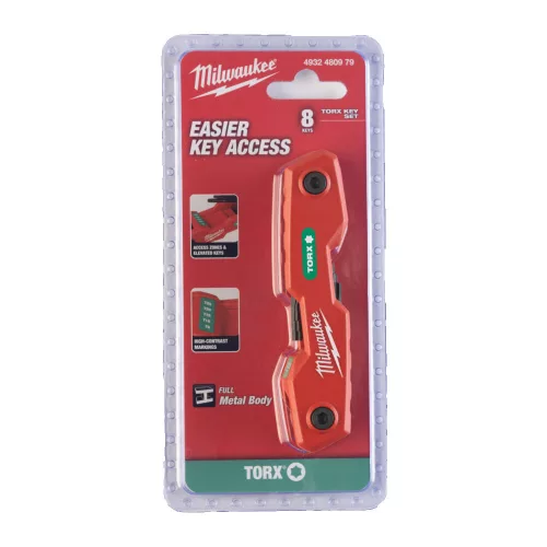 Milwaukee Imbuszkulcs készlet Torx 8 részes  - 1 db