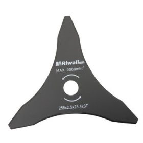   Riwall Háromágú vágókés fűkaszához 255mm / 25,4mm / 2,5mm